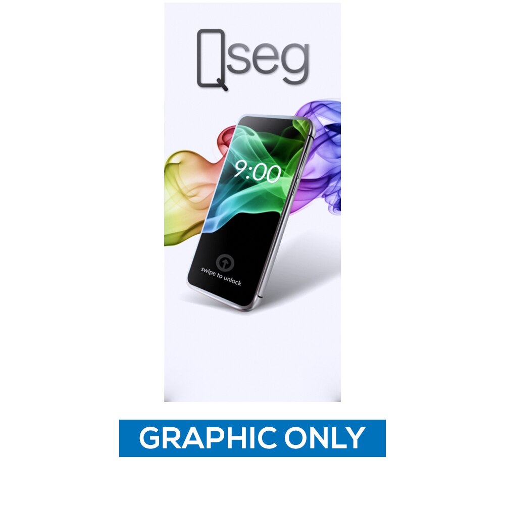 3.3 x 7.4 ft. QSEG Quick Wall Display — Graphic Only / Full Custom Print